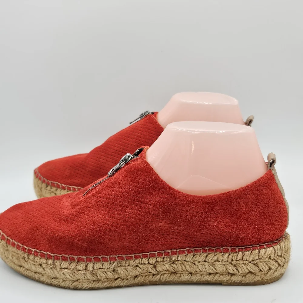 Eric Michael espadrille leather zip up shoes size 39 US 8.5 / 9